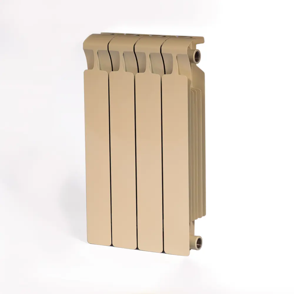Радиатор секционный Rifar Monolit M50004RAL1015 500/100 4 секции боковое подключение биметалл бежевый 82560838 STLM-2097377 - Вид №1