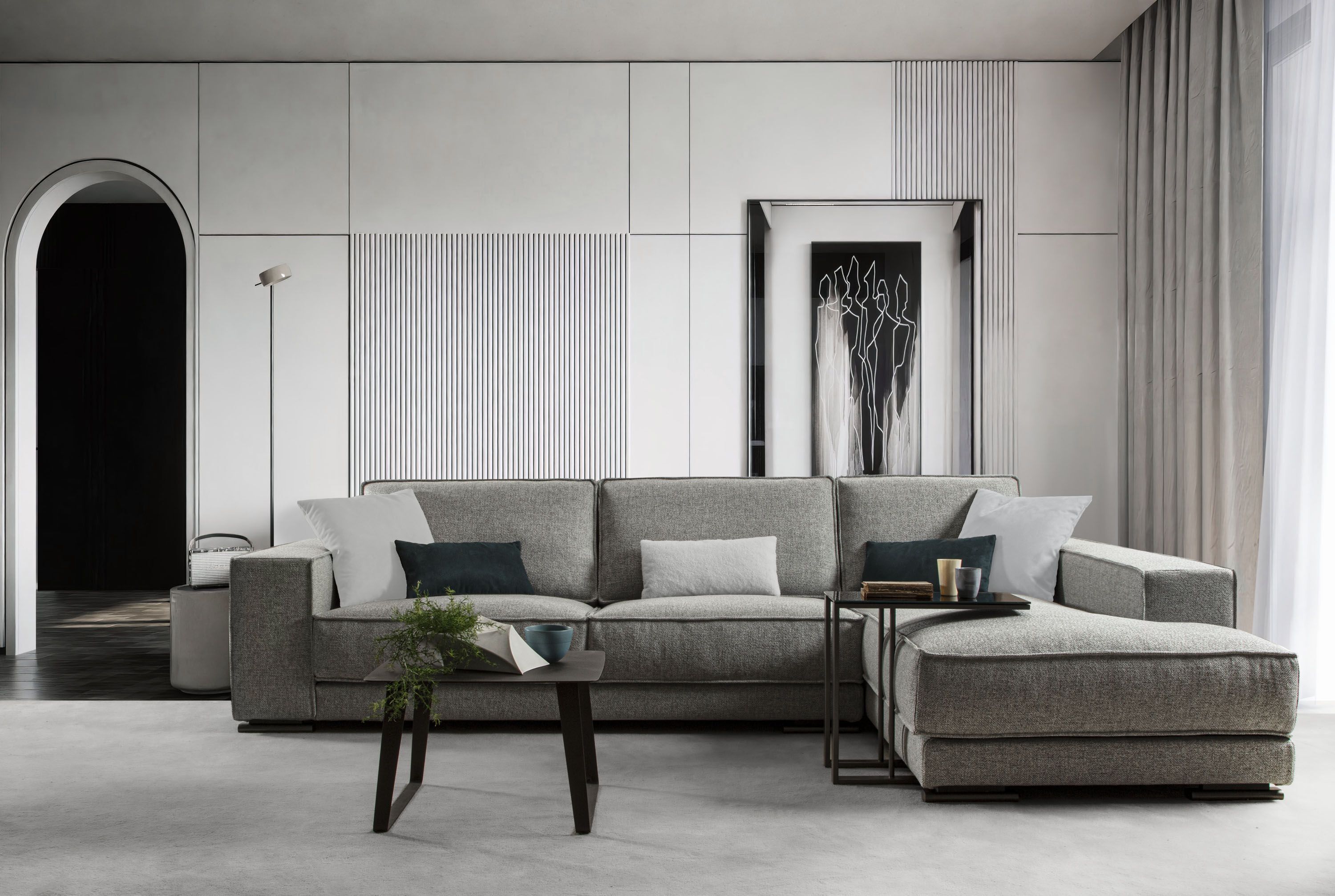 Съемный тканевый диван с полуостровом GRUPPO FOX день Фокса ARCH-00035677 - Вид №2