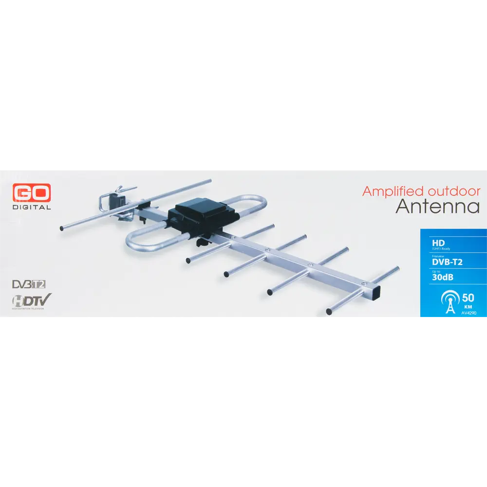 Антенна телевизионная наружная AV 4290 с усилителем GODIGITAL STLM-2045453 - Вид №8