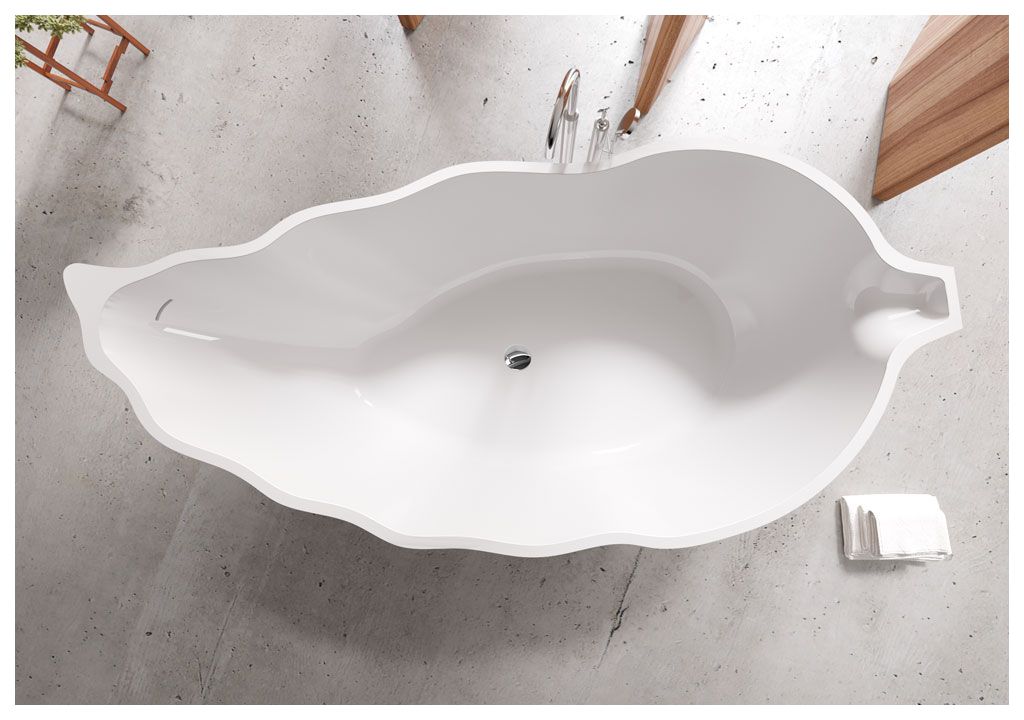 Ванна из искусственного камня Aquanet Blossom V7 178x85, глянцевая - Вид №2