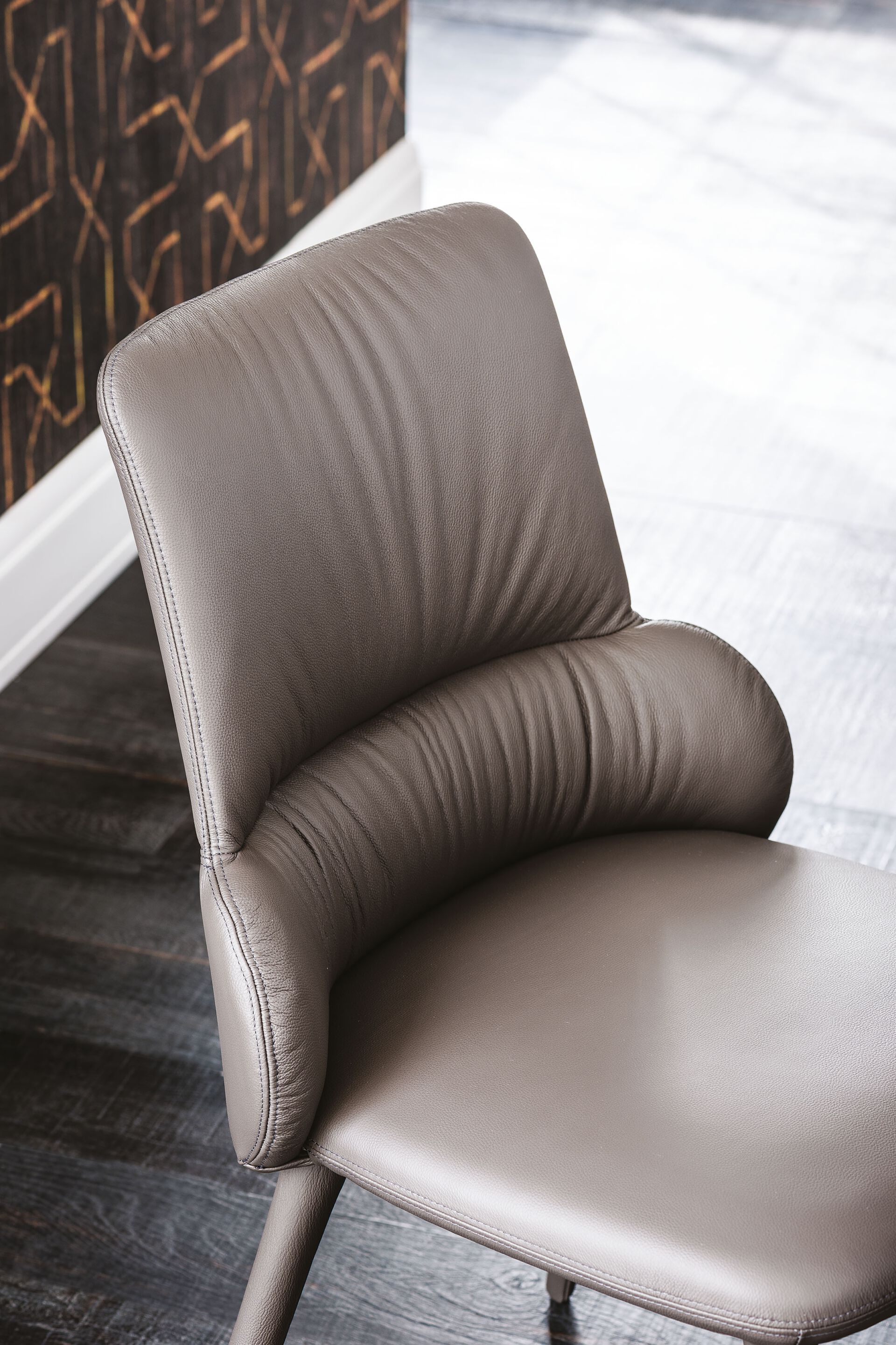 Кожаный мягкий стул Cattelan italia GINGER ARCH-00080205 - Вид №4