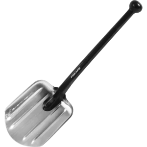 Лопата совковая для уборки снега Fiskars 20.4x70 см сталь с черенком