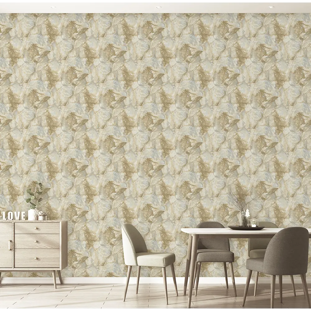 YIEN Canto - Флизелиновые обои цвета капучино для элегантного интерьера 89385836 STLM-1577063 - Вид №2