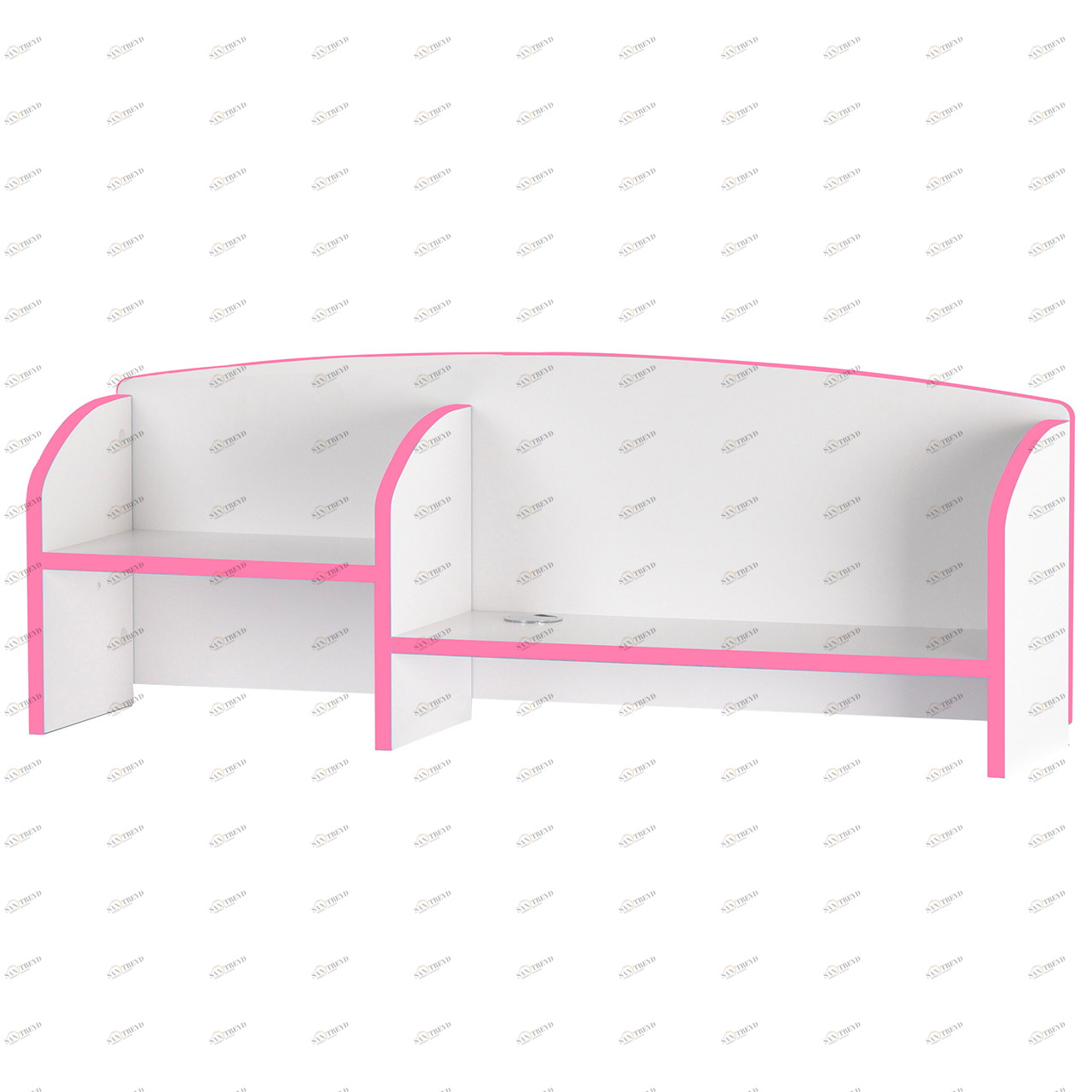 Надстройка для парты розовая Trovare Pink FUNDESK  00-3948523 Белый;розовый Santreyd 