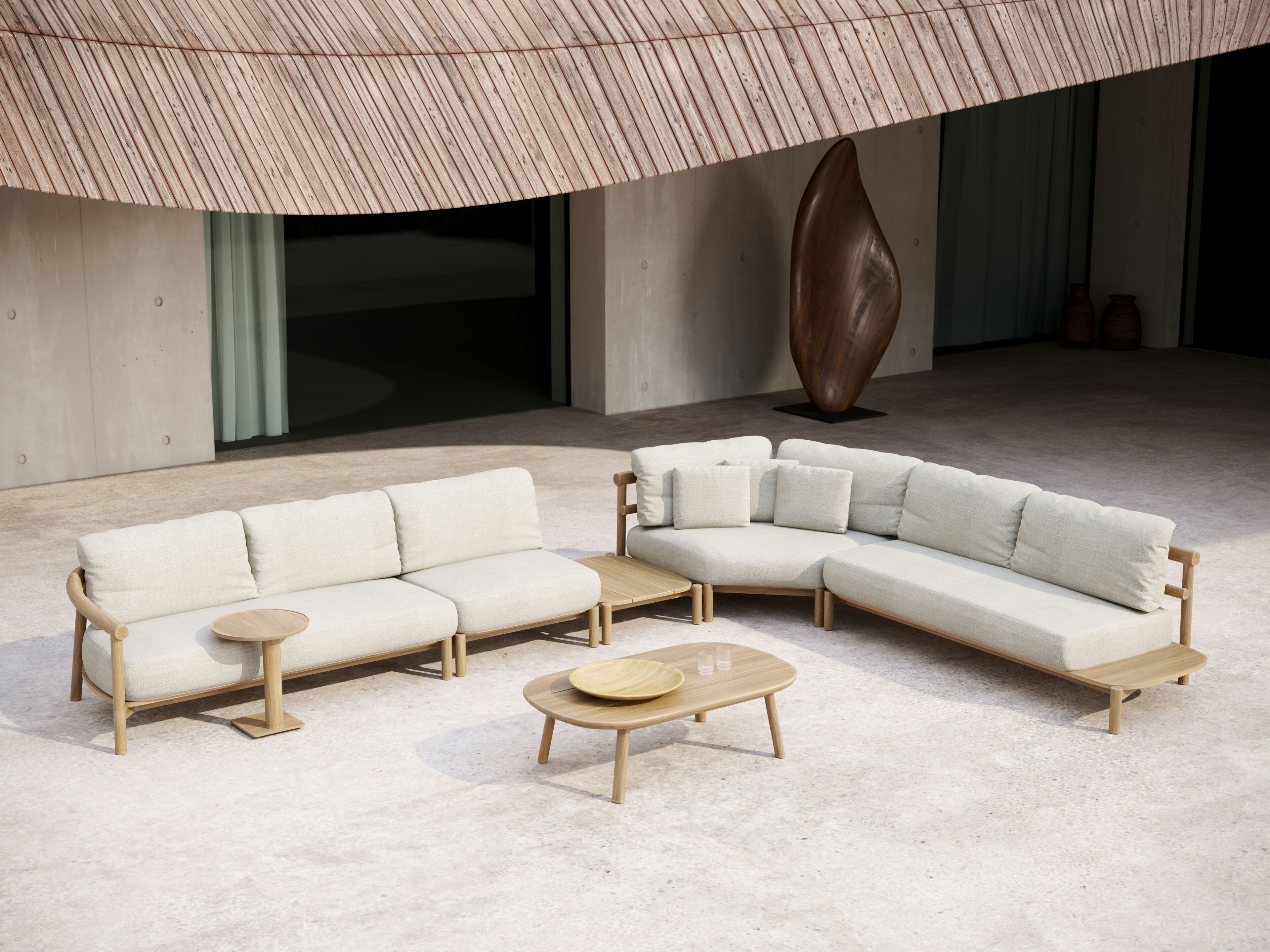 Круглый стол из тикового дерева SNOC Lyora ARCH-00123361 - Вид №3