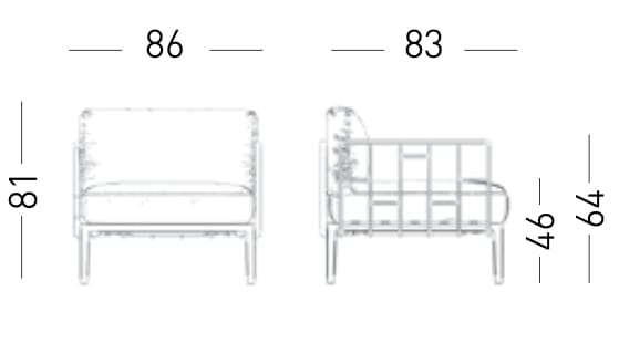 Тканевое кресло с подлокотниками GABER Enjoy ARCH-00031341 - Вид №10