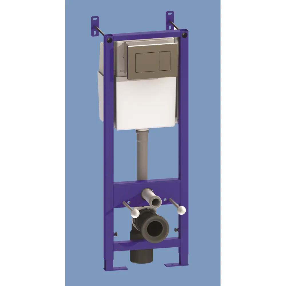 Инсталляция Уклад СИ 01.04.54.00.6 для подвесного унитаза с кнопкой цвет синий Santreyd STLM-2032794