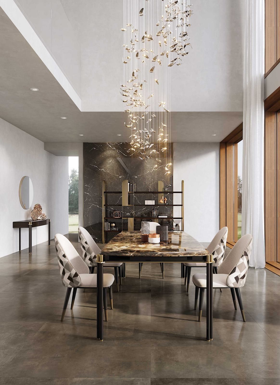 Деревянная прямоугольная консоль с ящиками Capital Collection MayFair ARCH-00150085