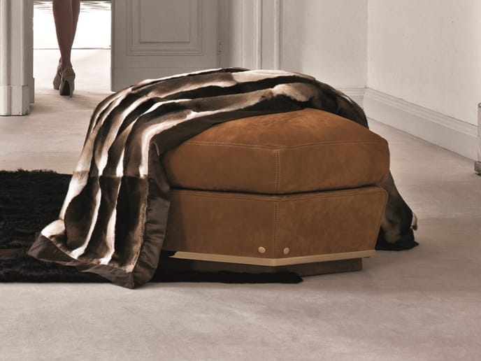 Кожаный пуф Longhi Loveluxe ARCH-00060317