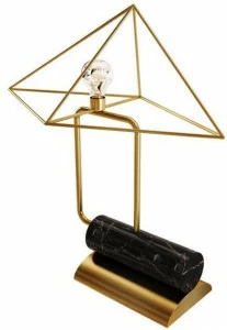 Porustudio Настольная лампа из латуни с фиксированным кронштейном White house