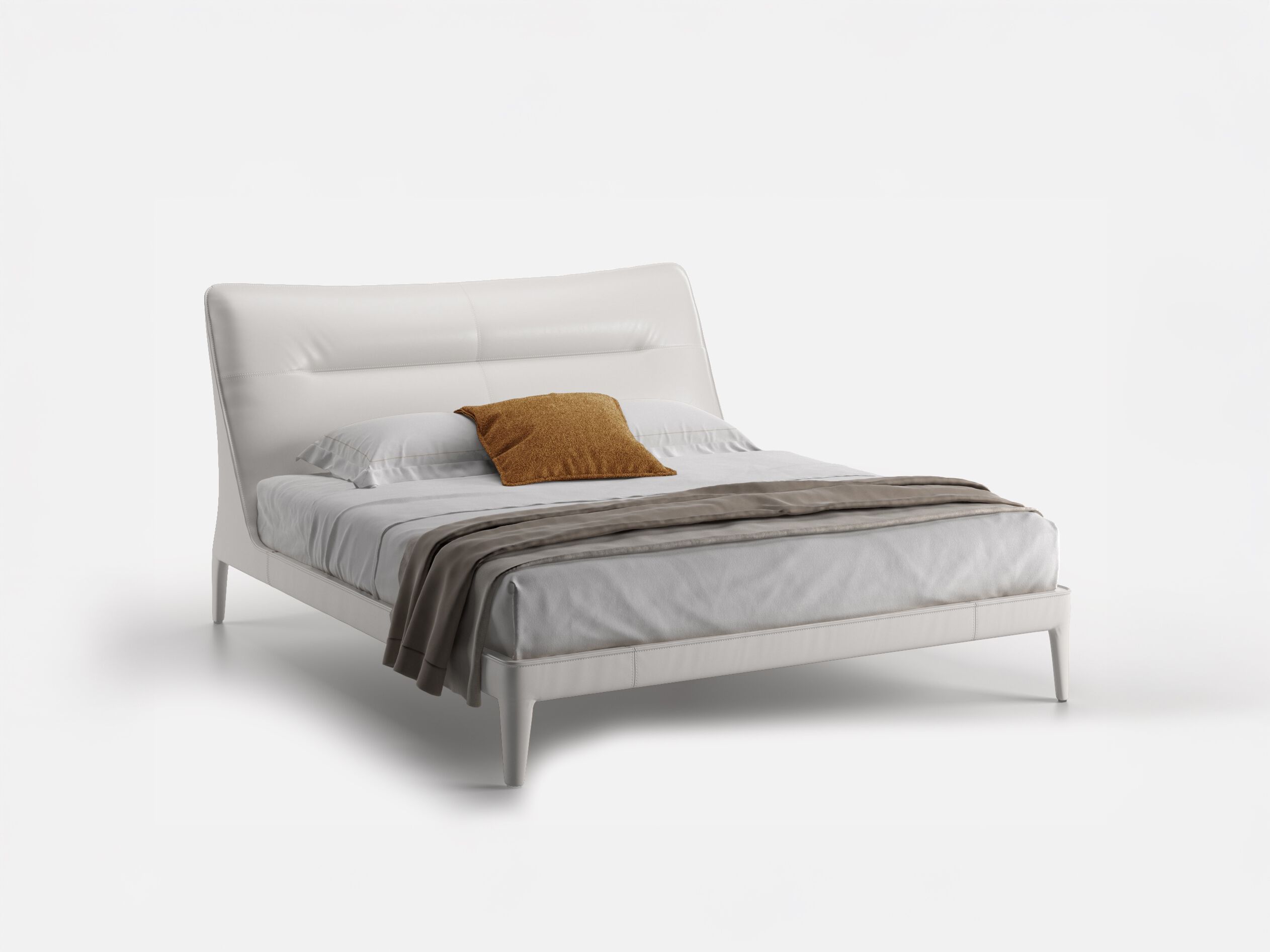 Кожаная двуспальная кровать Natuzzi Italia VENERE ARCH-00067708 - Вид №2