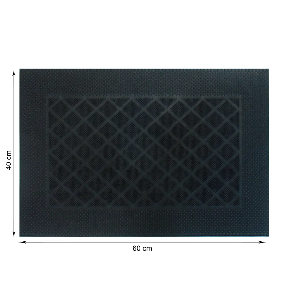 Коврик грязезащитный резина Inspire Nahel 40x60 см цвет чёрный STLM-2117544 - Вид №3