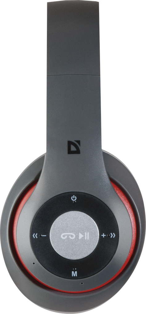 63570 беспроводная гарнитура freemotion b570 красный + серый, bluetooth Defender Santreyd  - Вид №2