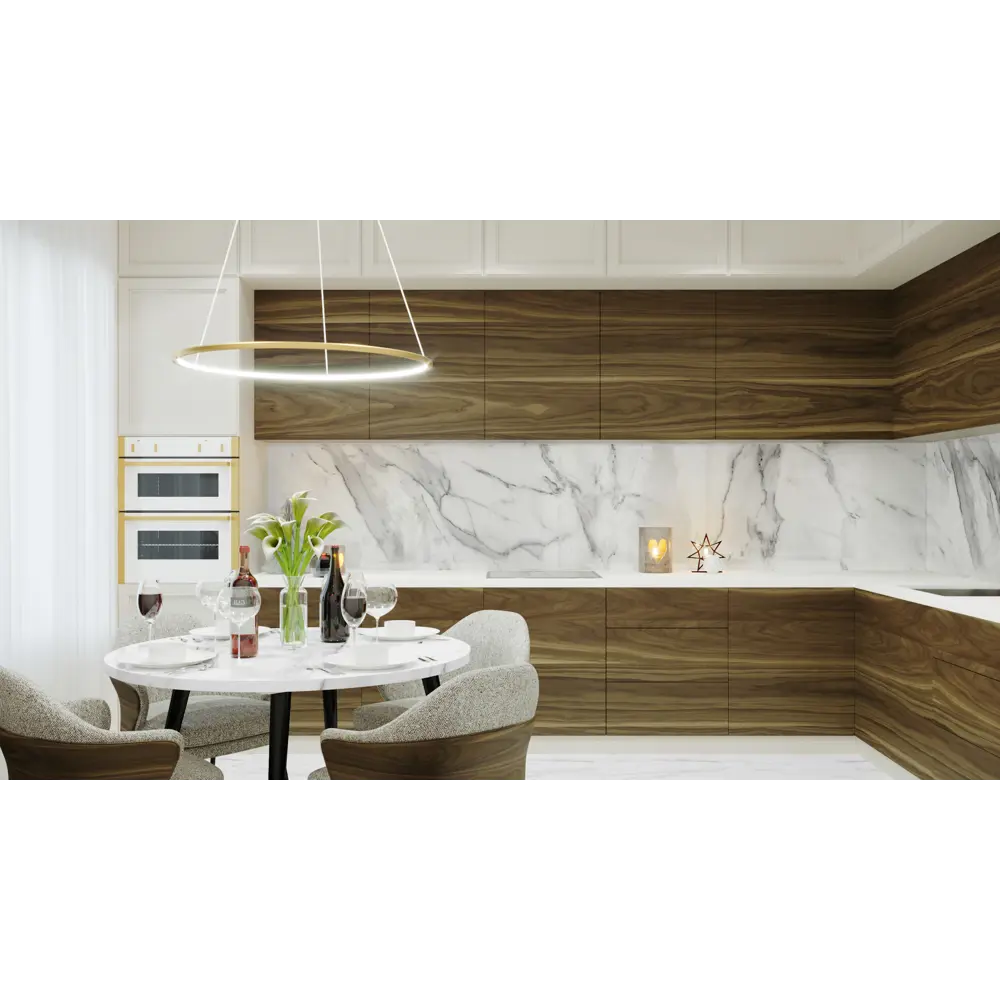 Стеновая панель Calacatta Shaded 240x0.4x60 см АКП цвет белый ALUMOART STLM-2118729 - Вид №3