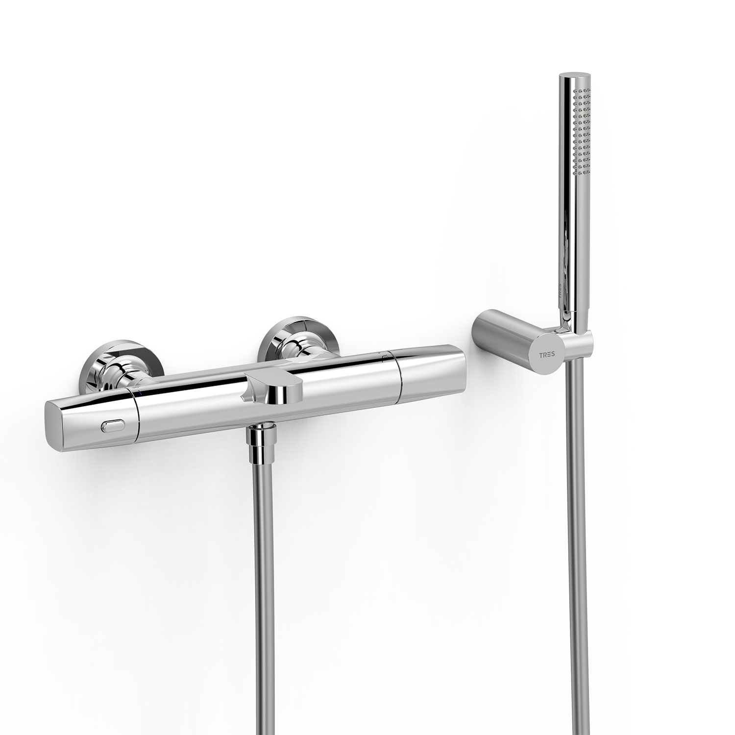 Настенный термостатический смеситель для ванны и душа-19017449 TRES Thermostatic