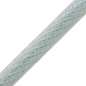 Трос Standers стальной оцинкованный ПВХ DIN 3055 4-6 мм цвет прозрачный 20 м/уп.