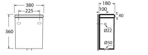 Керамическая разгрузочная коробка In Stock Azzurra Ceramica ARCH-00024987 - Вид №1