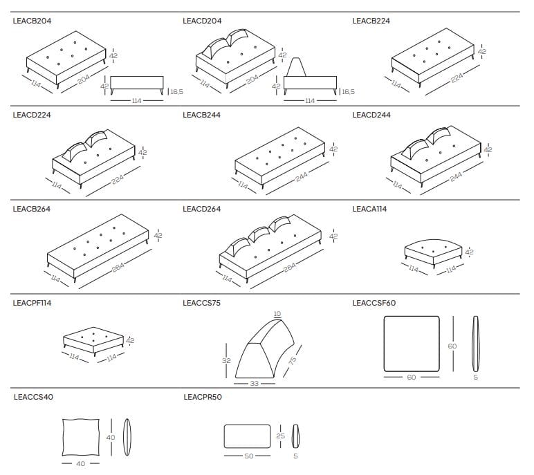 Тканевый угловой модульный съемный диван GRUPPO FOX день Фокса ARCH-00012069 - Вид №1