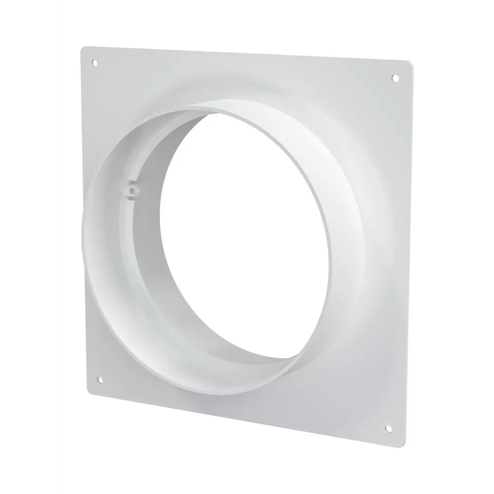 Пластина настенная с соединителем для круглых воздуховодов Fonet D125 мм пластик STLM-2097486