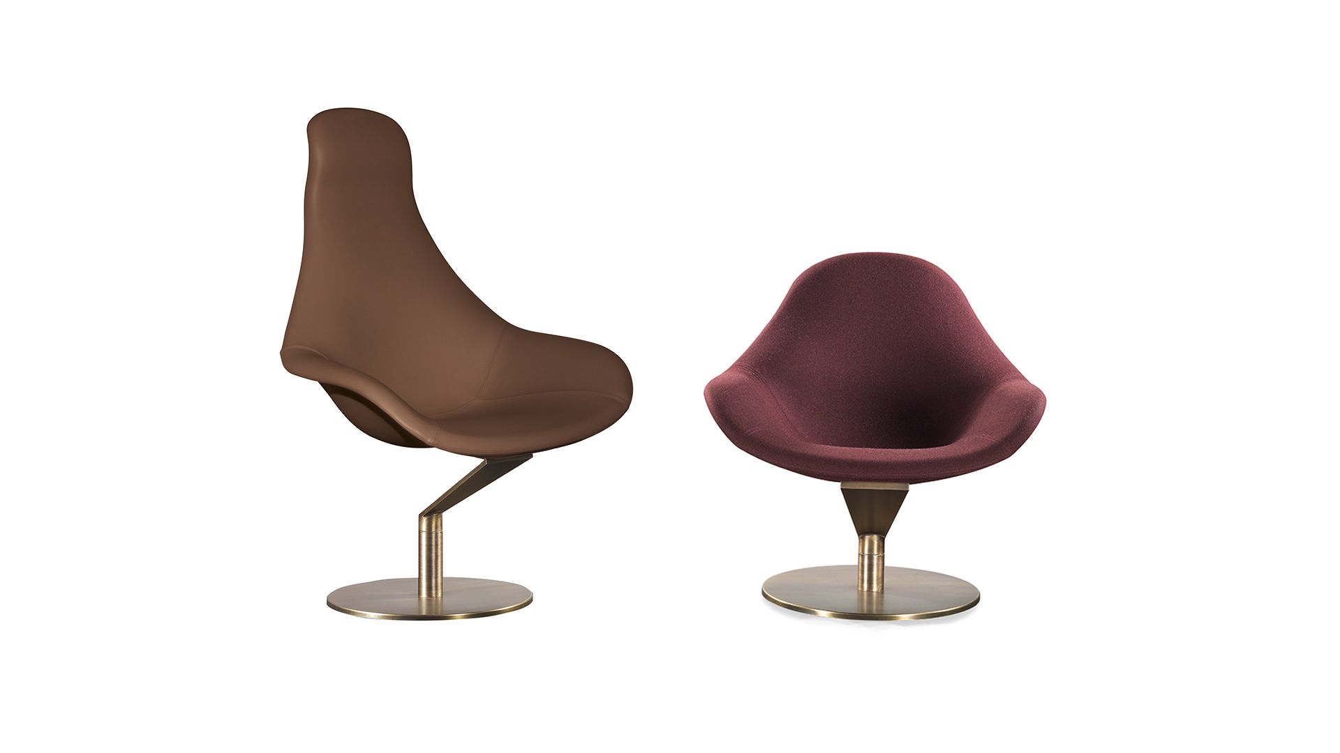 Кожаное вращающееся кресло с высокой спинкой REFLEX ARCH-00053252