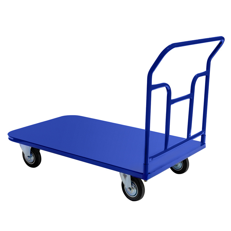 Тележка платформенная ТПТ (г/п 300 кг, 1200x600 мм, колеса черная резина 125 мм) Верстакофф 65-88756 - Вид №1