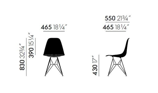 Мягкий стул из ткани VITRA Eames Plastic Chair ARCH-00146883 - Вид №52