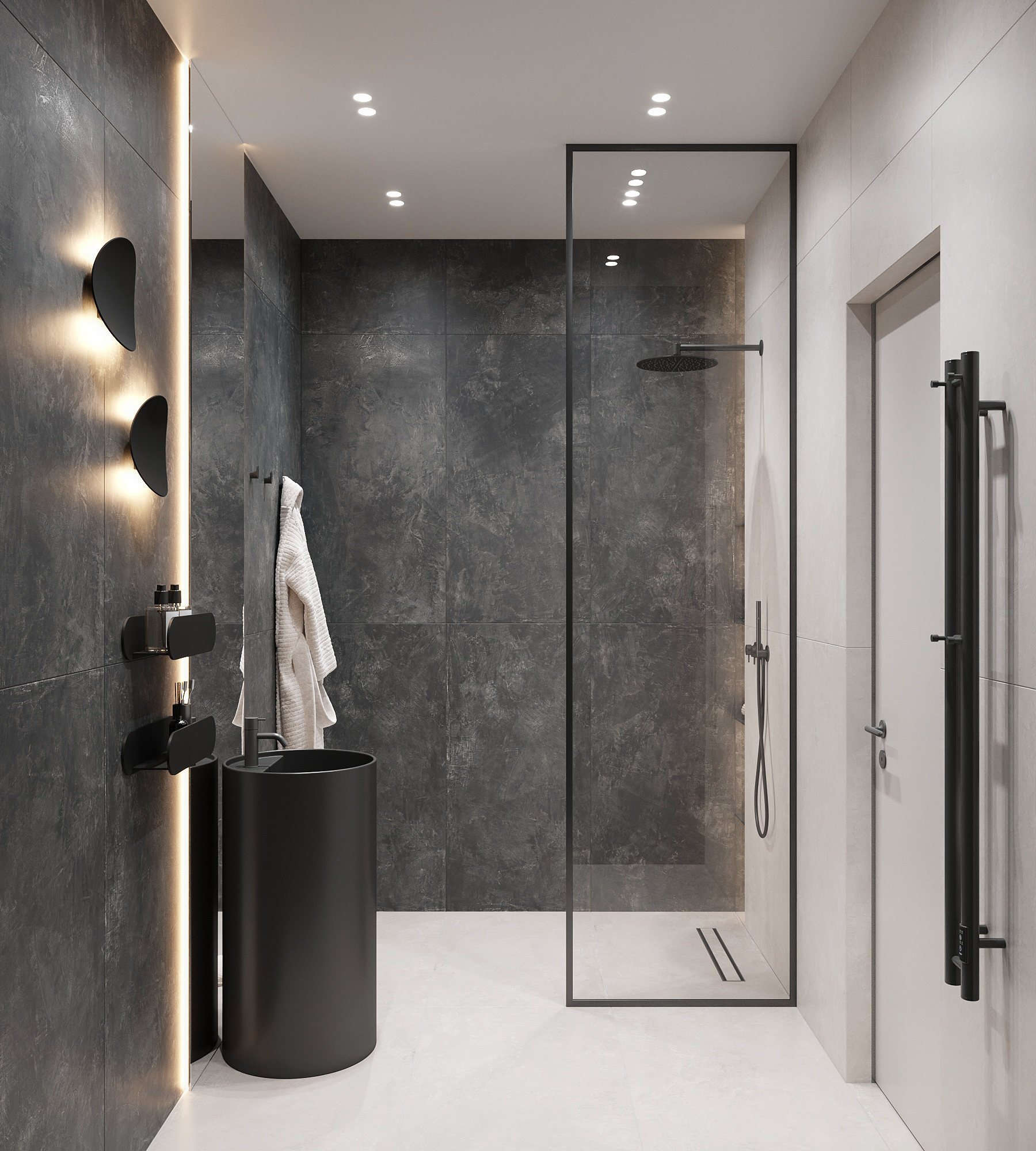 Керамогранит SYMPHONY NERO 60х120 Arcadia Ceramica RT7008-A - Вид №1