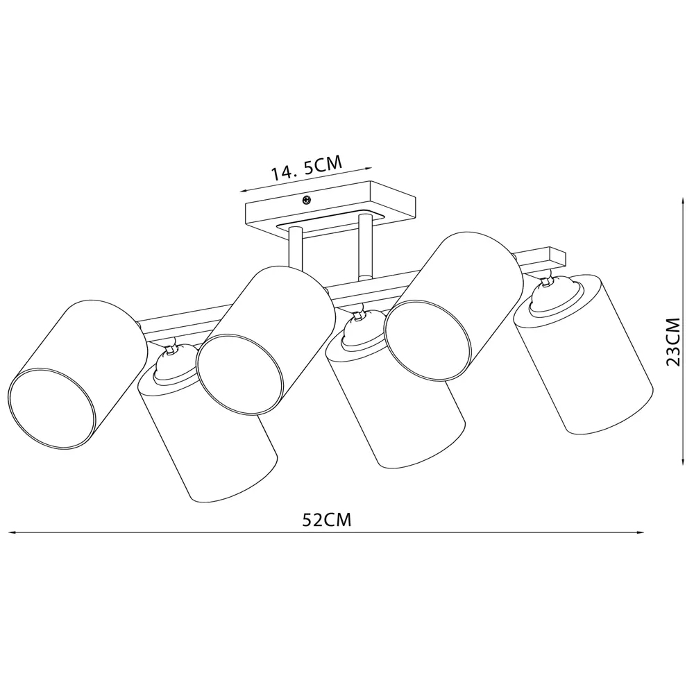 Люстра потолочная KREAFORTA Vereya 6 ламп цвет белый STLM-2023324 - Вид №8