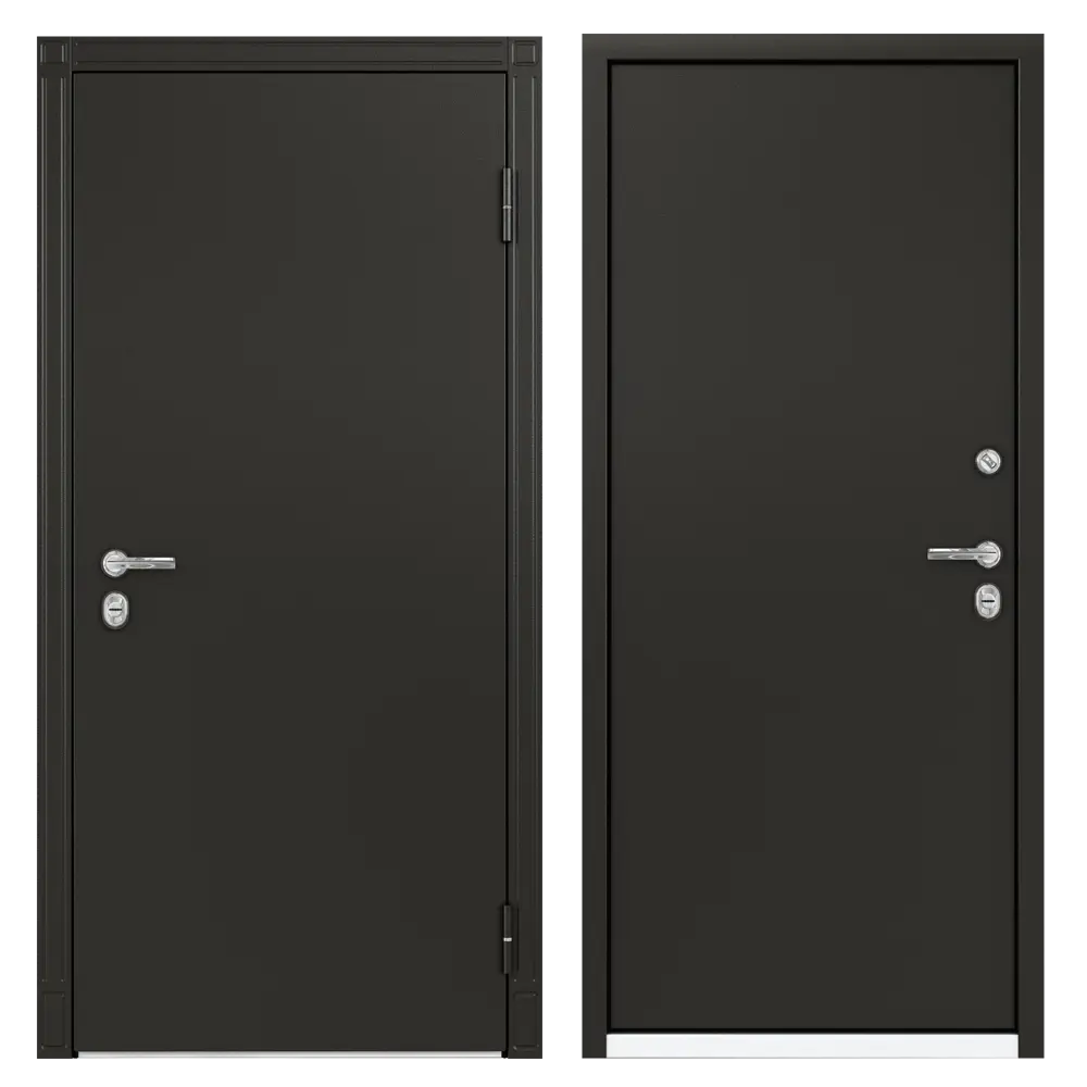 Дверь металлическая Термо С-2М, 880 мм, правая, цвет коричневый TOREX STLM-2108592