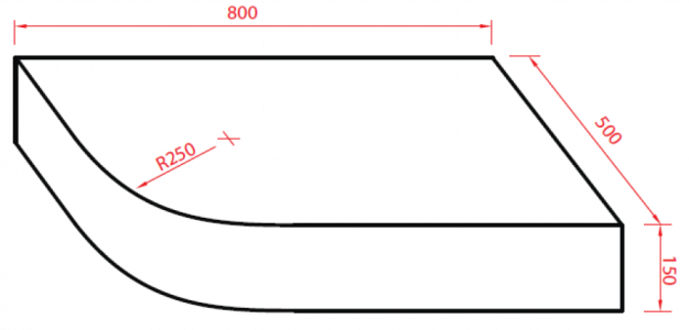 135592L-W Столешница Montebianco Reex Santreyd  - Вид №4