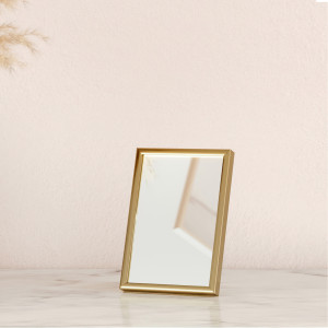 84466791 Зеркало декоративное настольное Inspire Lila, 11x16 см, цвет золотой STLM-0050463 Santreyd