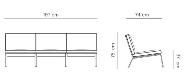 3-местный тканевый диван NORR11 ARCH-00104934 - Вид №2