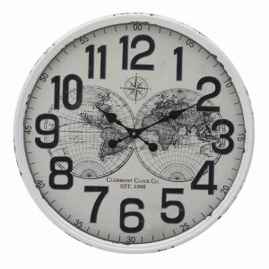 Часы настенные черно-белые Montesilvano TO4ROOMS MONTESILVANO 00-3894317 Белый