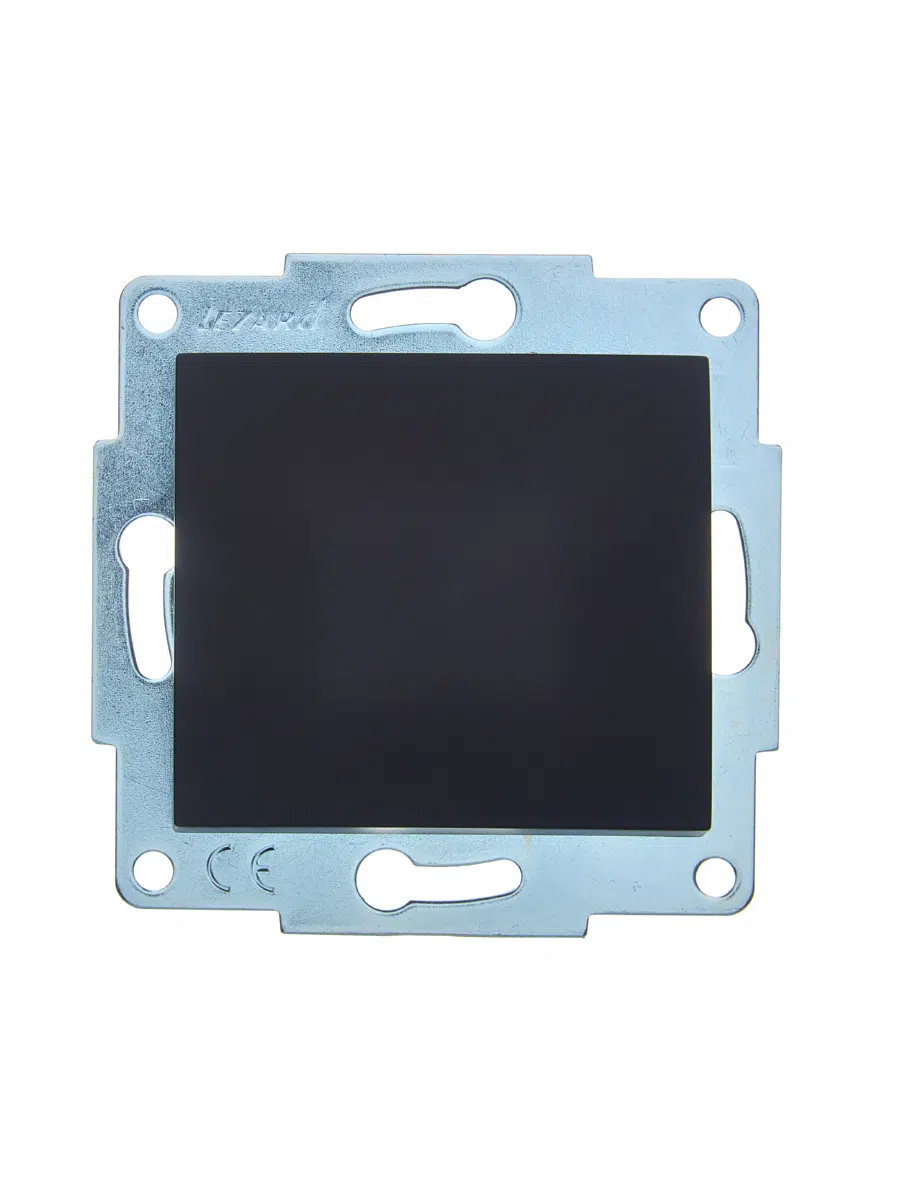 ASTI Выключатель чёрный бархат механизм LEZARD 7081-4288-100