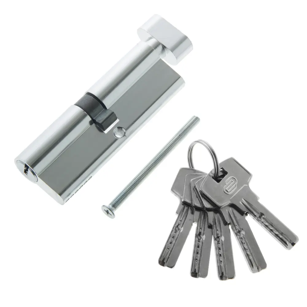 Цилиндр Standers ключ/вертушка 45х45 хром, TT-CAB826 STLM-2071677 - Вид №1