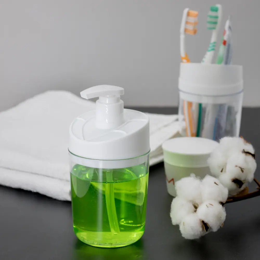 Диспенсер для мыла BEROSSI Eco с прозрачной колбой и экономным дозатором 83994384 STLM-0045987 - Вид №4