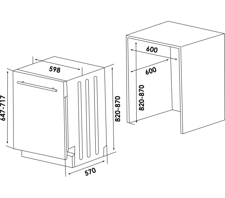 5321178 Встраиваемая посудомоечная машина Schaub Lorenz SLG VI6410 STDN-0014435 - Вид №11
