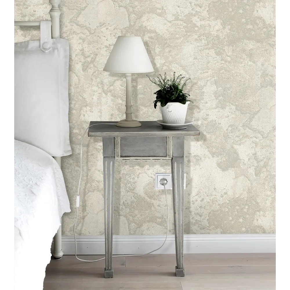 WIGANFORD Crystal Stone - серые флизелиновые обои с текстурой штукатурки 86143023 STLM-1582064 - Вид №1