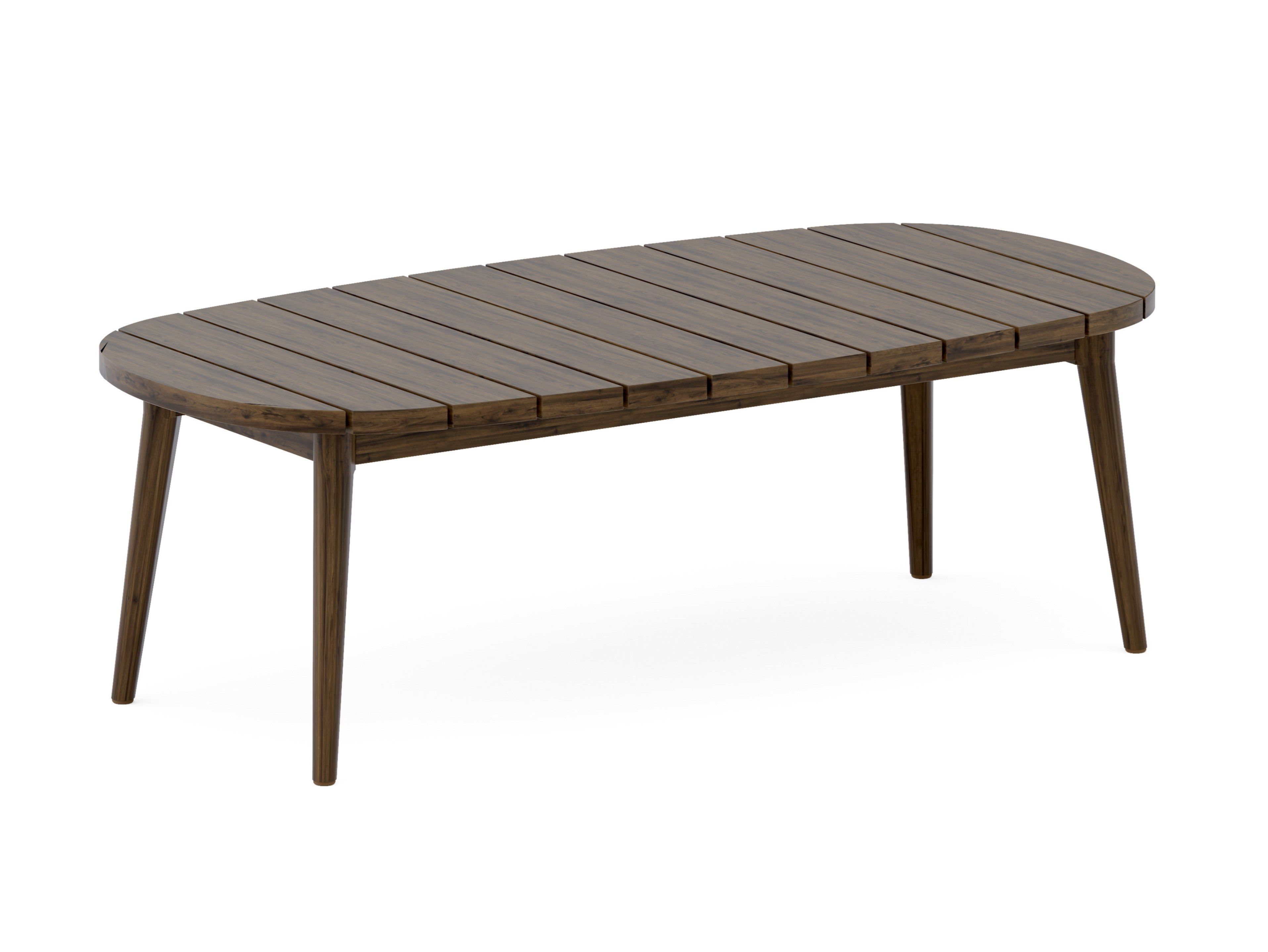 Овальный журнальный столик из тикового дерева Jardinico дерево ARCH-00122358