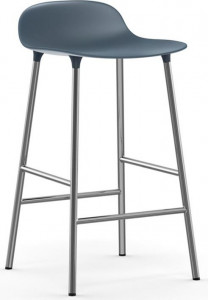 603159 Барный стул 65 см Chrome Blue Normann Copenhagen Form