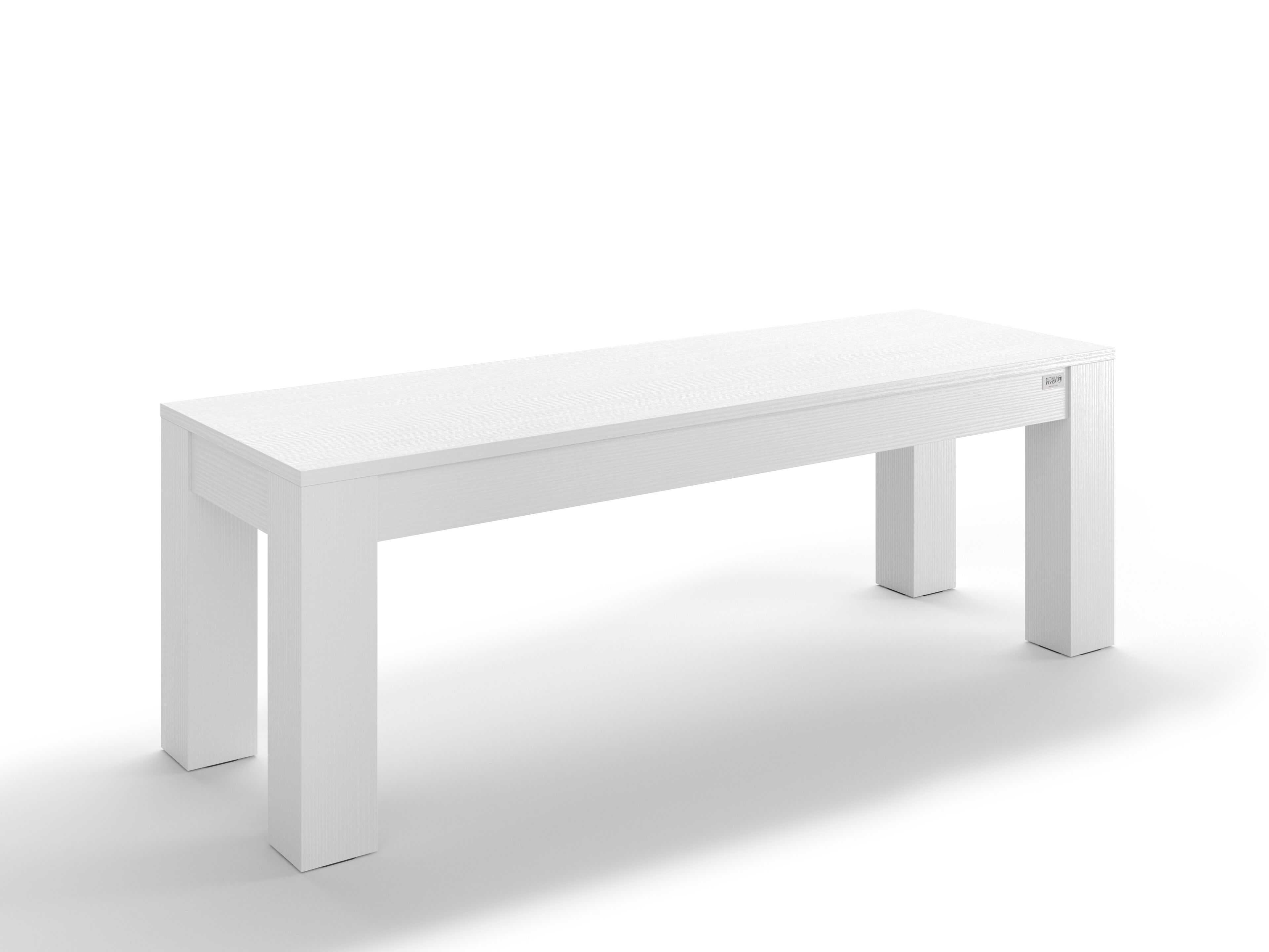 Набор столов из белого ясеня с 2 скамейками Mobili Fiver Rachele ARCH-00052155 - Вид №1