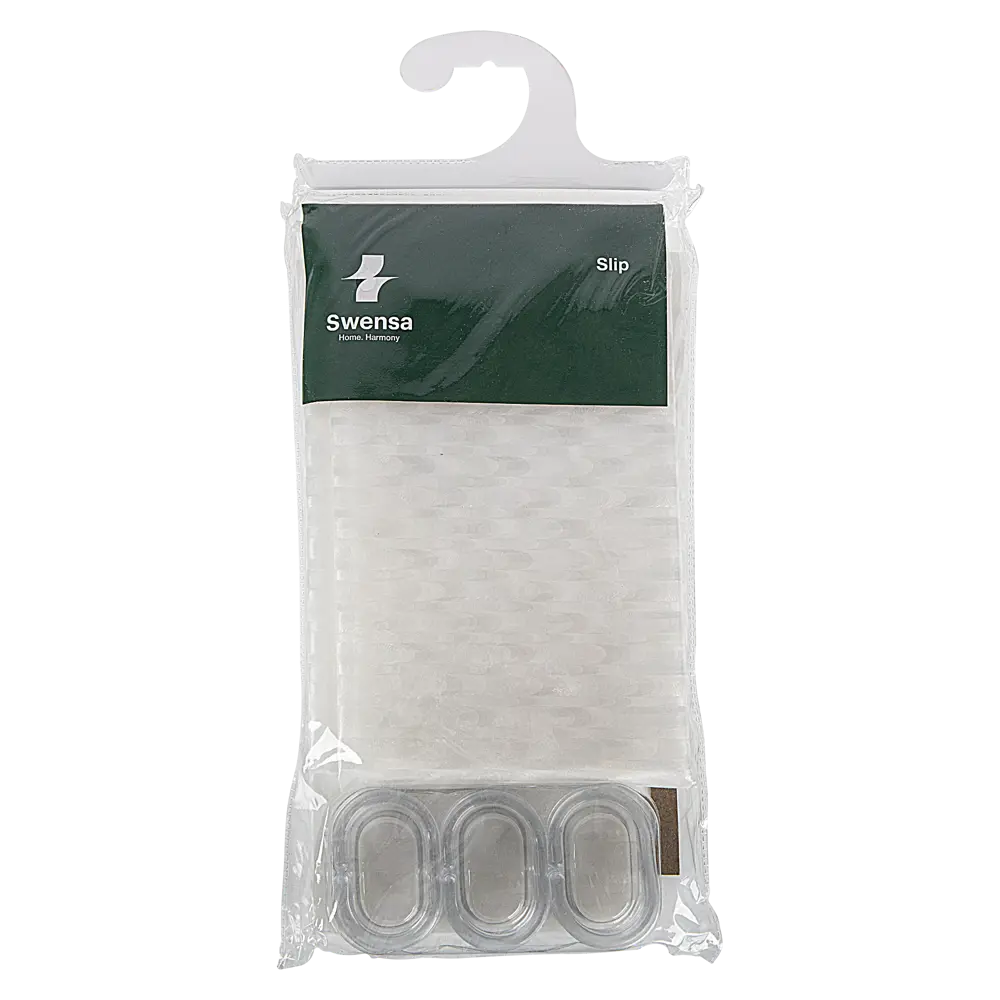 Штора для ванной с кольцами Swensa Slip 3D 180x195 см EVA цвет прозрачный STLM-2171505 - Вид №4