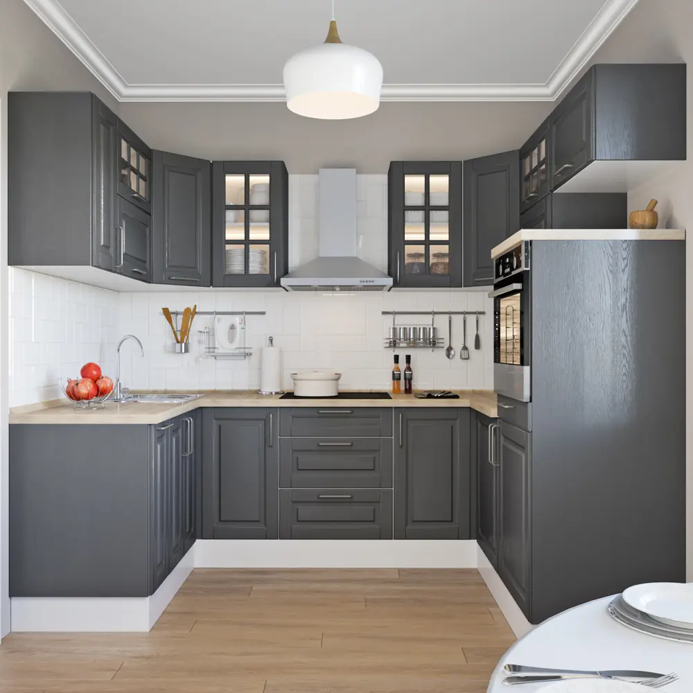 Двери для шкафа Delinia «Леда серая» 80x70 см, МДФ, цвет серый, 3 шт STLM-2064795 - Вид №4