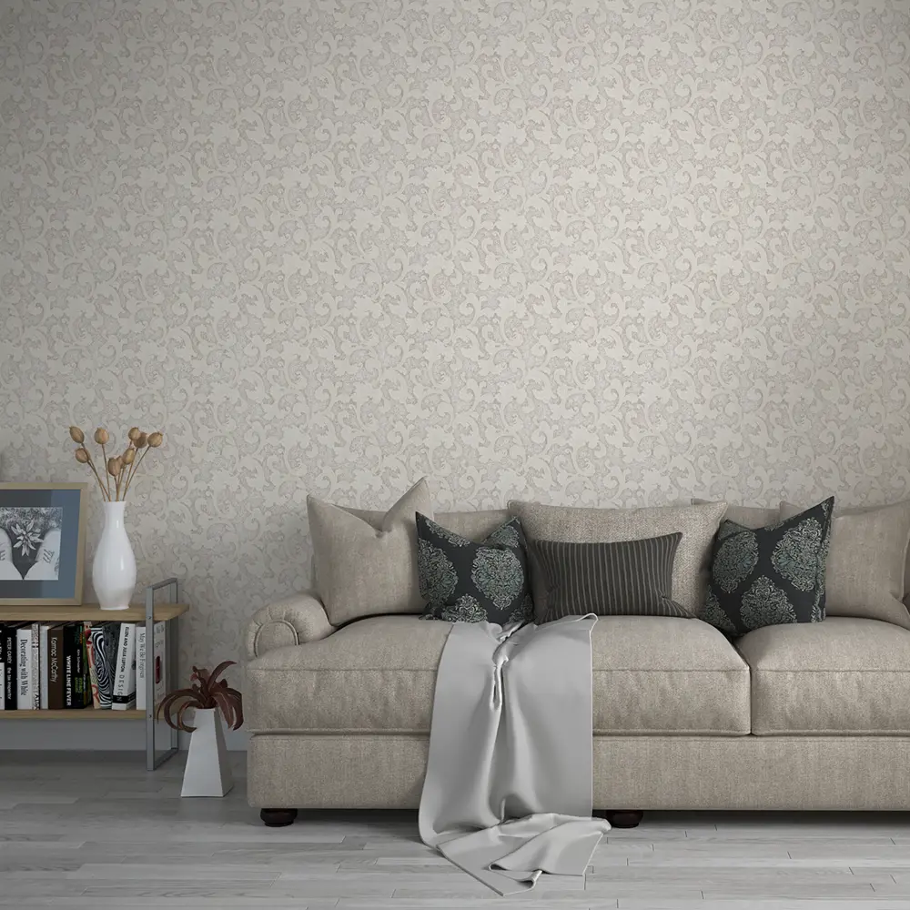 Обои флизелиновые Home Color Loredo бежевые 1.06 м 378-22 STLM-2060234 - Вид №2