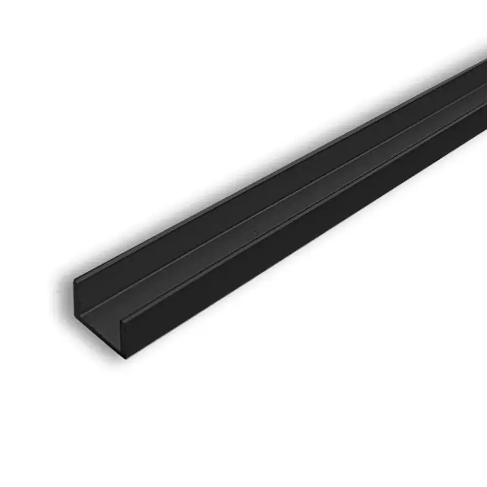 Планка торцевая П-образная 60x0.5 см для стеновой панели 4 мм цвет черный Santreyd STLM-2113821 - Вид №2