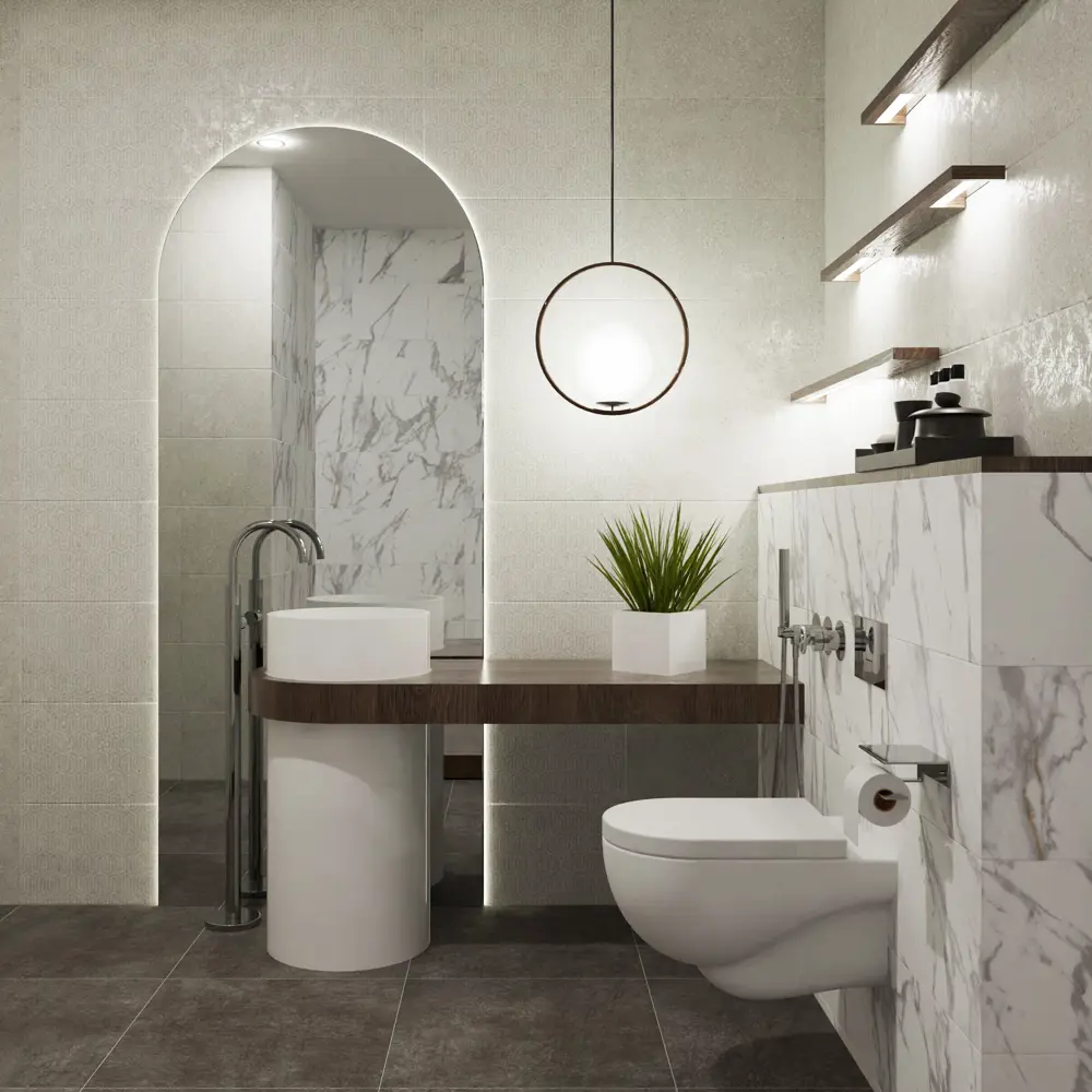 Axima Оштен — настенная плитка с бетонным эффектом 30×60 см 89433515 STLM-1565625 - Вид №6