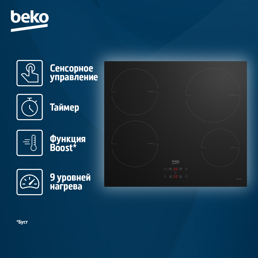 5309365 Индукционная варочная поверхность Beko HII64400MT STDN-0019315 - Вид №6