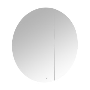 85301977 Шкаф зеркальный подвесной с подсветкой 80 см цвет черный Pilar STLM-0061006 ROCA