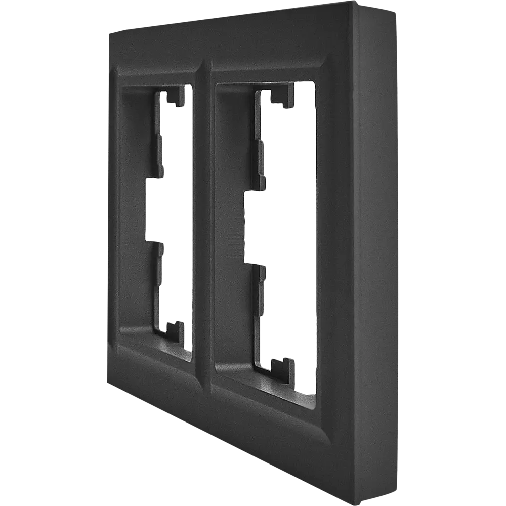 Рамка IEK Brite для розеток и выключателей - 2 поста в графите 87761347 STLM-1506868 - Вид №2