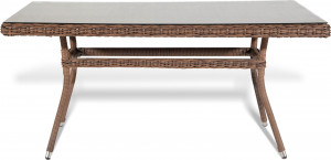 YH-T4766G-1 brown "Латте" плетеный стол из искусственного ротанга, цвет коричневый 160х90см 4SIS